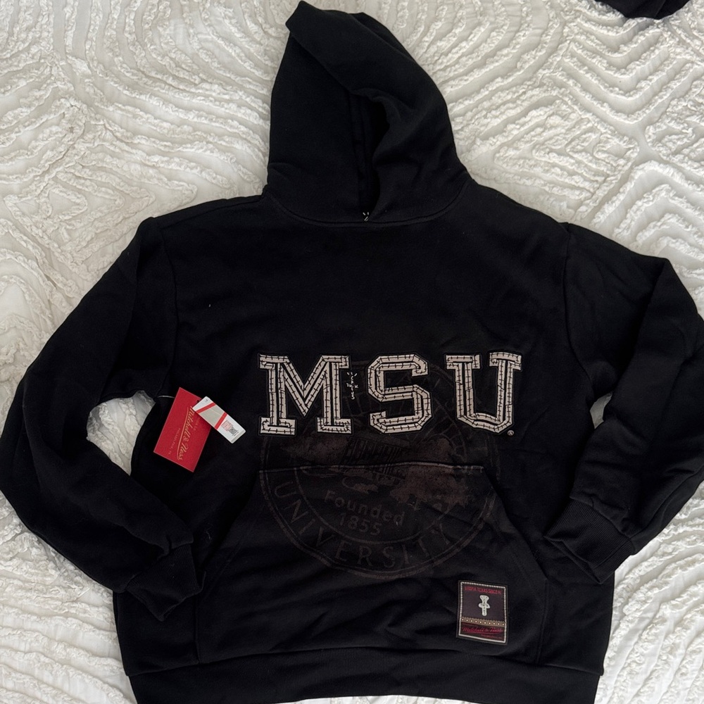 CACTUS JACK x Mitchell & Ness Black MSU Hoodie